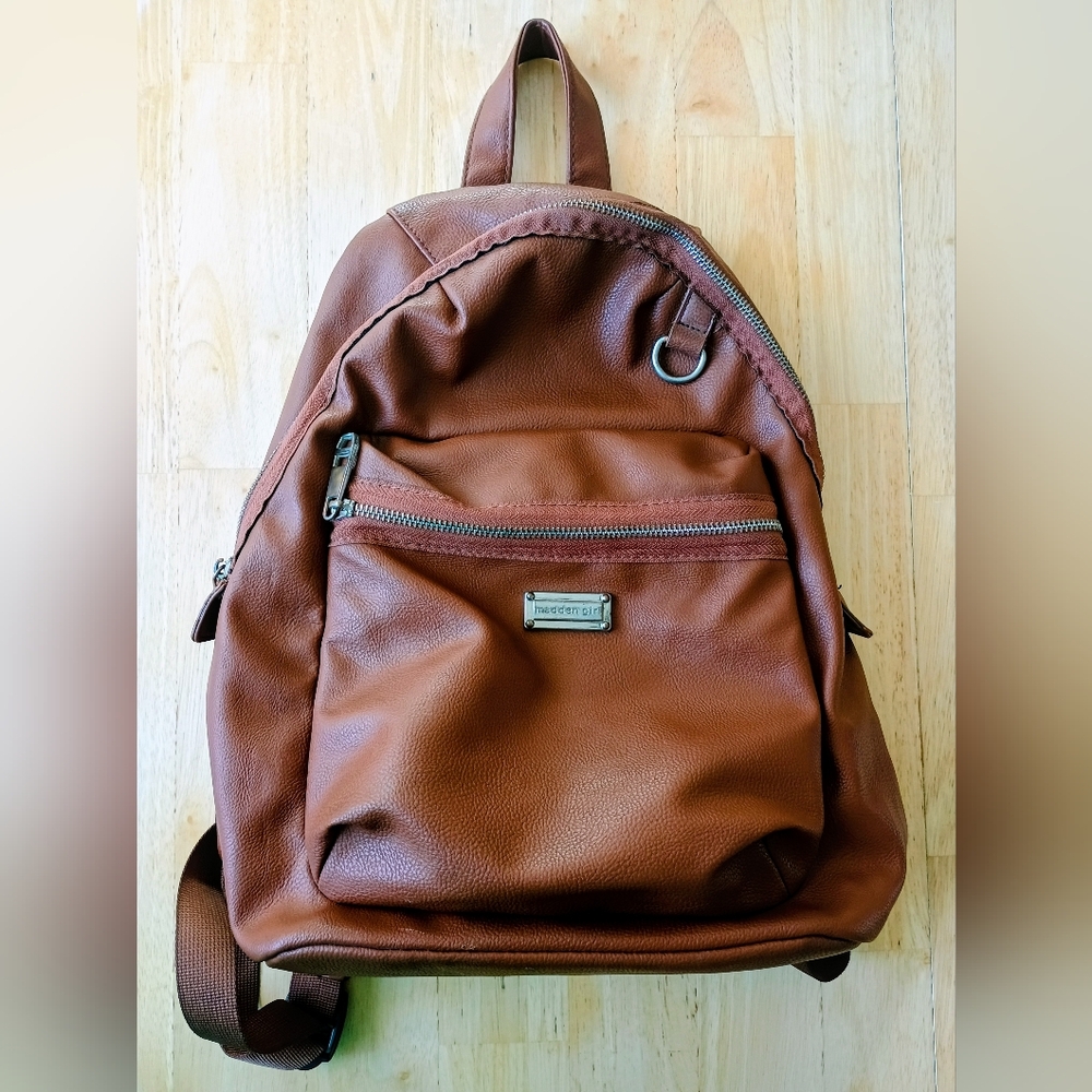 Madden Girl Faux Leather Mini Backpack Purse